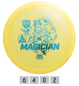 Discgolf Fairway Driver PREMIUM MAGICIAN 6/4/0/2  Yellow